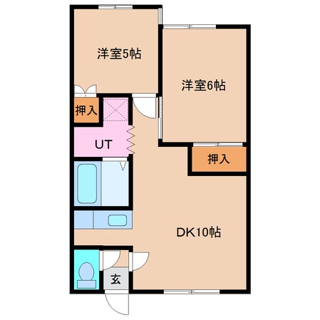 岩見沢駅 徒歩20分 2階の物件間取画像